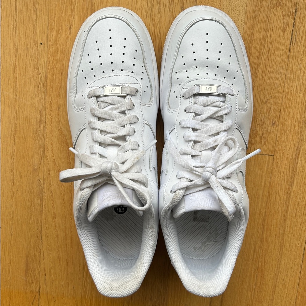 Nike Air Force 1 All-White Sneakers